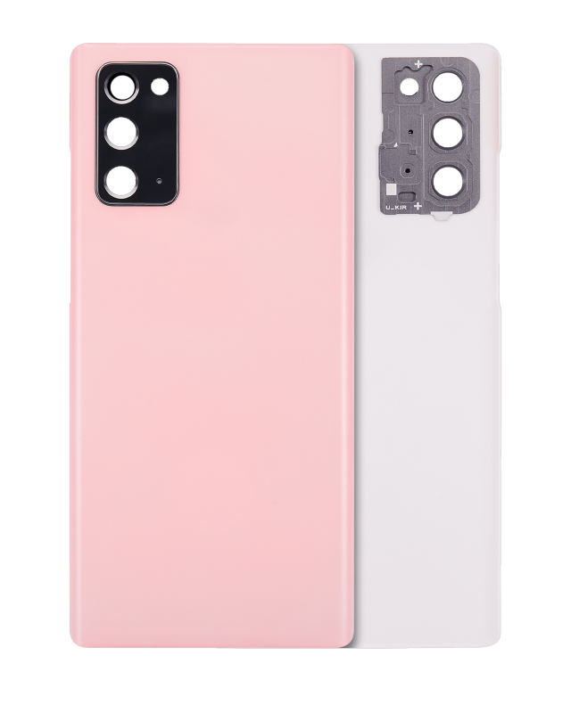 vetro cover posteriore con Vetro fotocamera per Samsung Galaxy Note 20 5G (No Logo) (Aura Rosa)