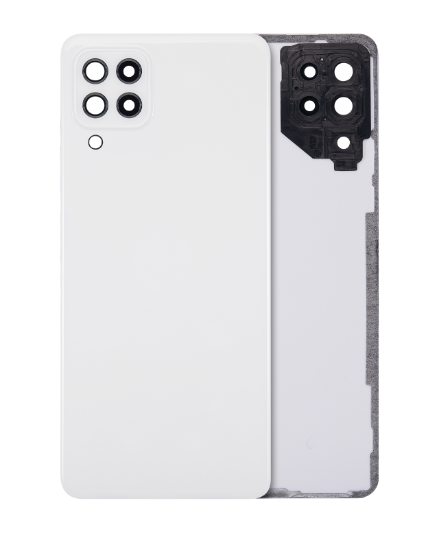 vetro cover posteriore con Vetro fotocamera per Samsung Galaxy A22 4G (A225 / 2021) (Bianco)