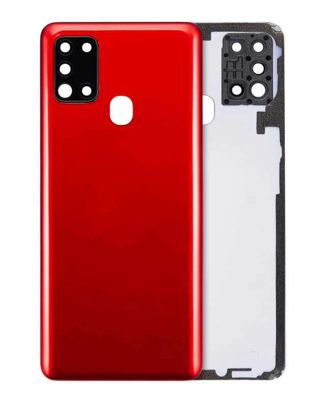 vetro cover posteriore con Vetro fotocamera per Samsung Galaxy A21S (A217 / 2020) (Rosso)