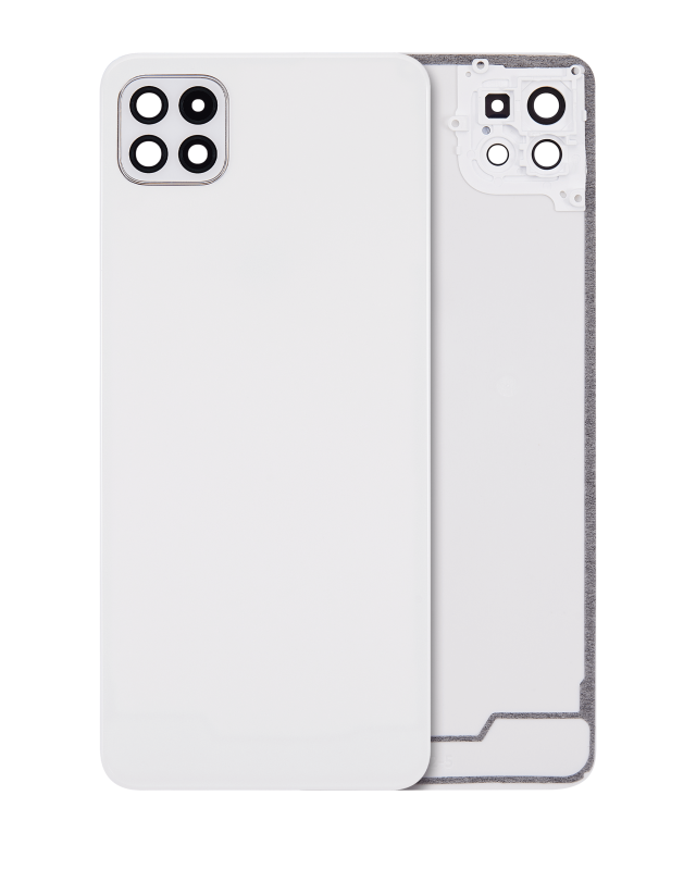 vetro cover posteriore con Vetro fotocamera per Samsung Galaxy A22 5G (A226 / 2021) (Bianco)
