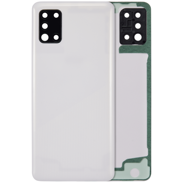 vetro cover posteriore con Vetro fotocamera per Samsung Galaxy A31 (A315 / 2020) (Prism Crush Bianco)