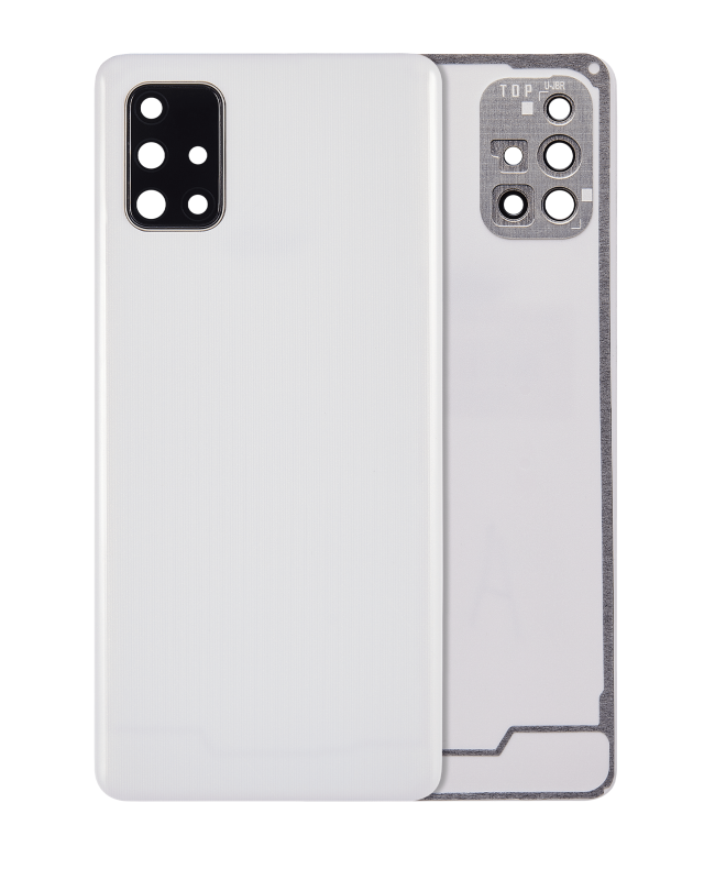 vetro cover posteriore con Vetro fotocamera per Samsung Galaxy A71 (A715 / 2020) ( Prism Crush Argento)