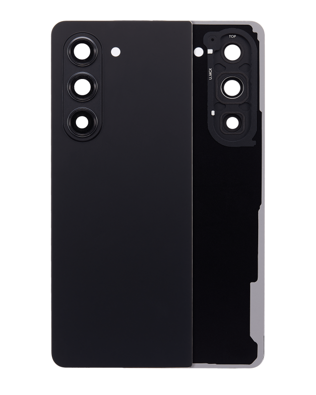 vetro cover posteriore con Vetro fotocamera per Samsung Galaxy Z Fold 5 5G (F946) (Phantom Nero)