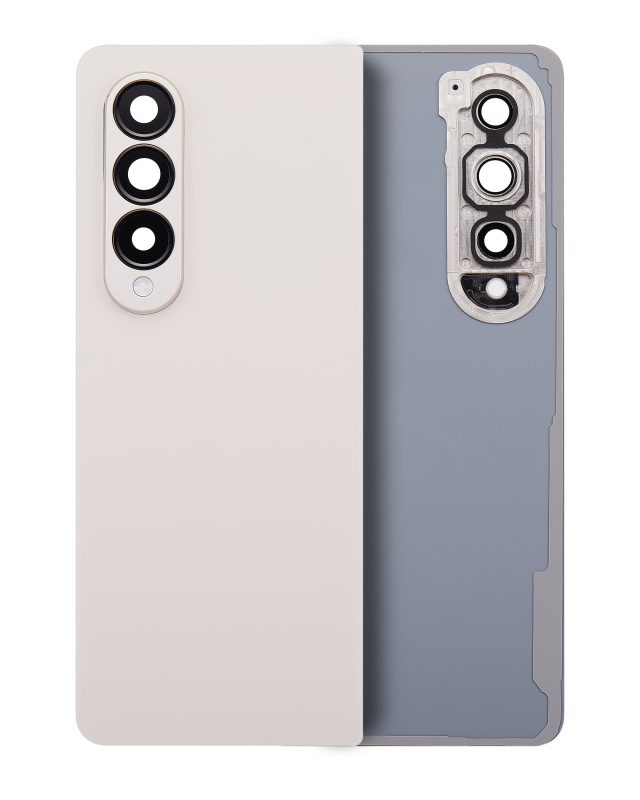 vetro cover posteriore con Vetro fotocamera per Samsung Galaxy Z Fold 4 (F936) (Beige)