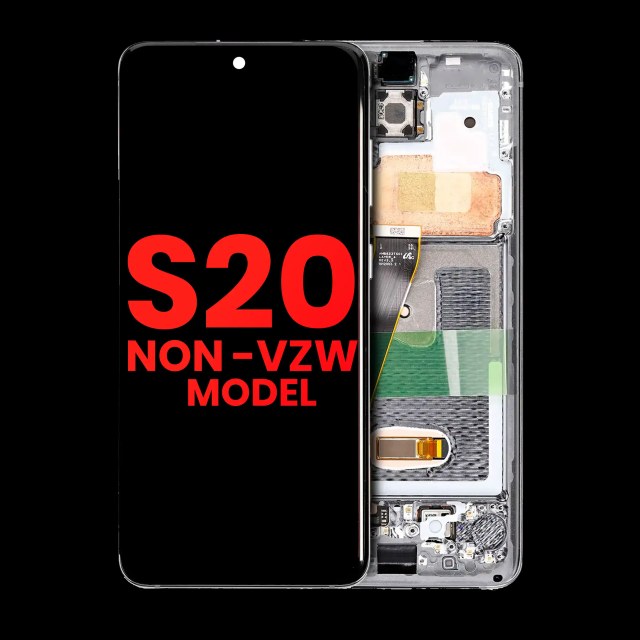 Display OLED completo con Frame per Samsung Galaxy S20 5G (Non-Verizon 5G UW Frame) (Bianco nuvola)