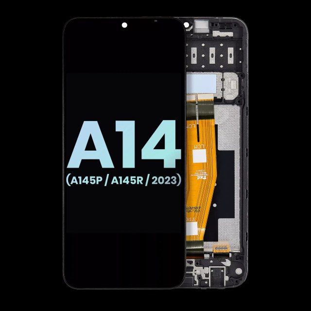 Display LCD completo con Frame per Samsung Galaxy A14 4G (A145P / A145R / 2023) (Service Pack) (tutti i colori)