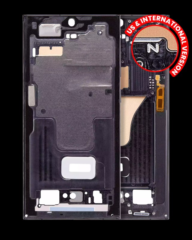 Frame centrale per Samsung Galaxy S23 Ultra 5G (US e International Version) (Grafite)