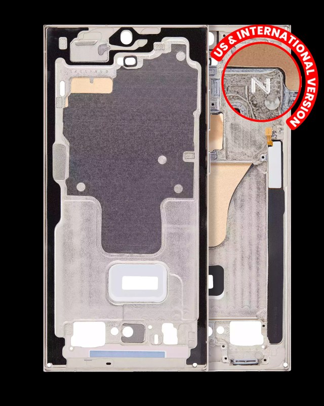 Frame centrale per Samsung Galaxy S23 Ultra 5G (US e International Version) (Cream)