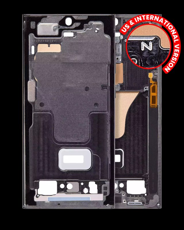 Frame centrale per Samsung Galaxy S23 Ultra 5G (US e International Version) (Verde)