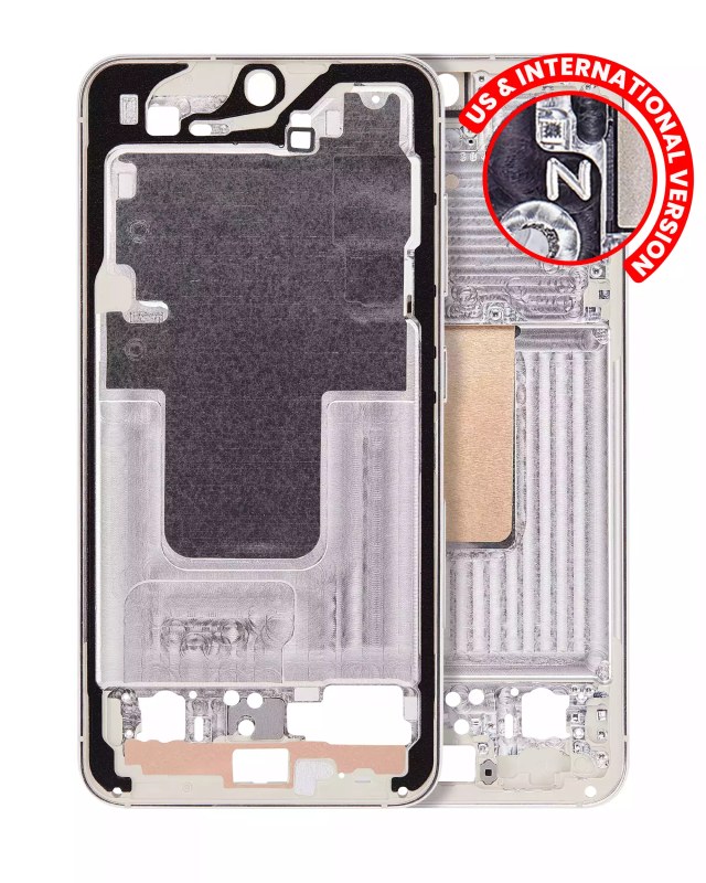 Frame centrale per Samsung Galaxy S23 5G (US e International Version) (Cream)