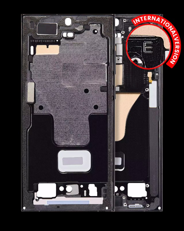 Frame centrale per Samsung Galaxy S23 Ultra 5G (International Version) (Grafite)