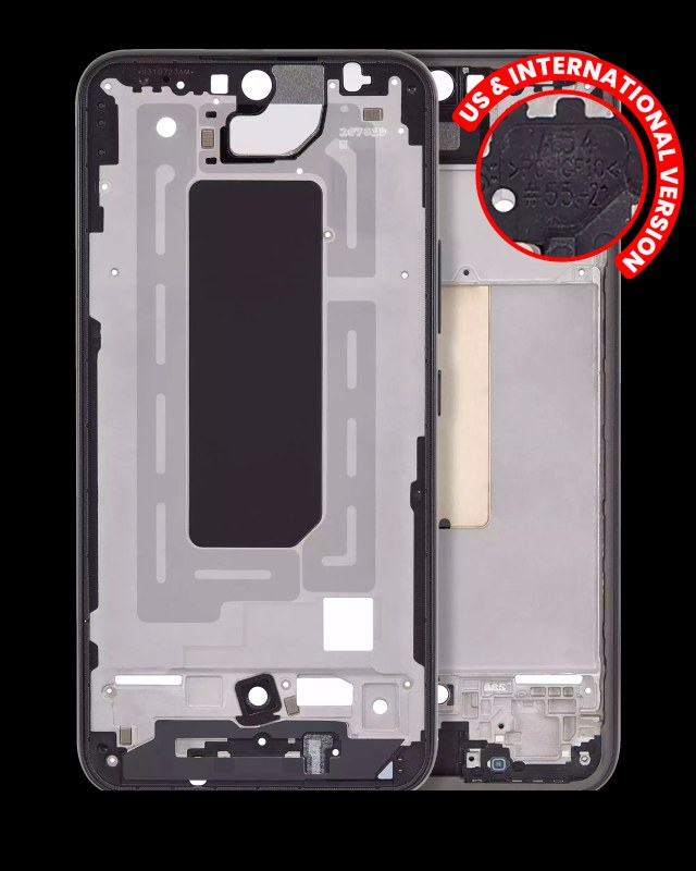 Frame centrale per Samsung Galaxy A54 5G (A546 / 2023) (US e International Version) (Grafite)