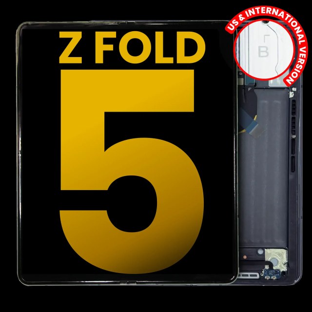 Inner Display OLED completo con Frame per Samsung Galaxy Z Fold 5 5G (US e International) (Refurbished) (Phantom Nero)