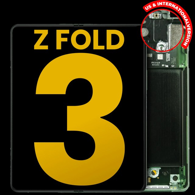 Inner Display OLED completo con Frame per Samsung Galaxy Z Fold 3 5G (US e International) (Refurbished) (Phantom Verde)