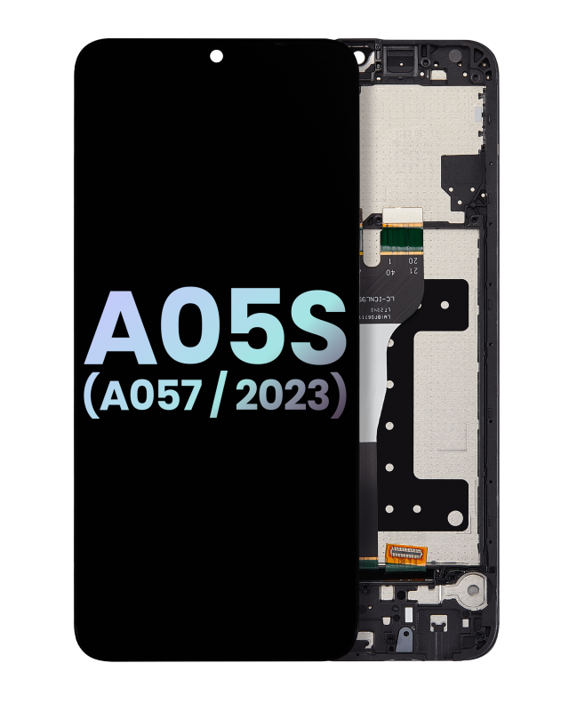 Display LCD completo con Frame per Samsung Galaxy A05s (A057 / 2023) (Service Pack) (Nero)