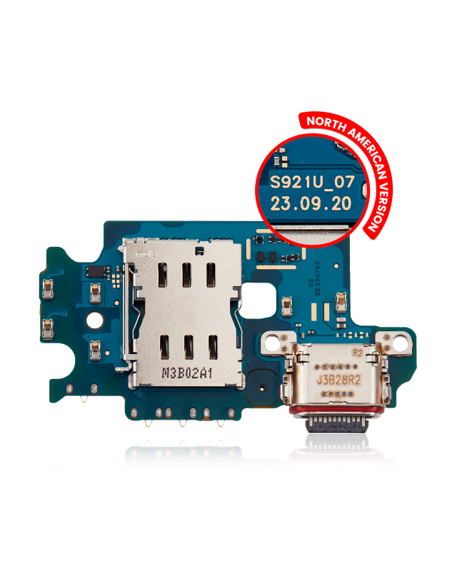 Connettore di ricarica Scheda con Sim Card Reader per Samsung Galaxy S24 5G (S921U) (US Version) (Premium)