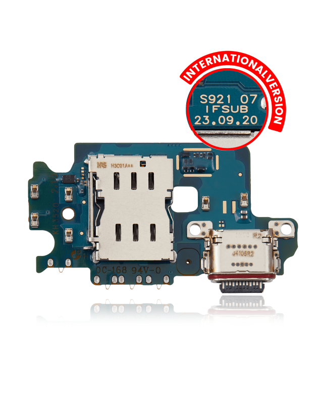 Connettore di ricarica Scheda con Sim Card Reader per Samsung Galaxy S24 5G (S921B) (International Version) (Premium)