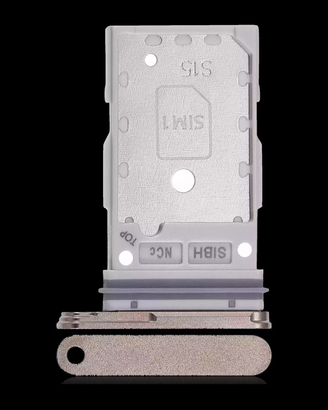 Carrellino doppia SIM per Samsung Galaxy S24 Ultra 5G (Titanio Giallo)