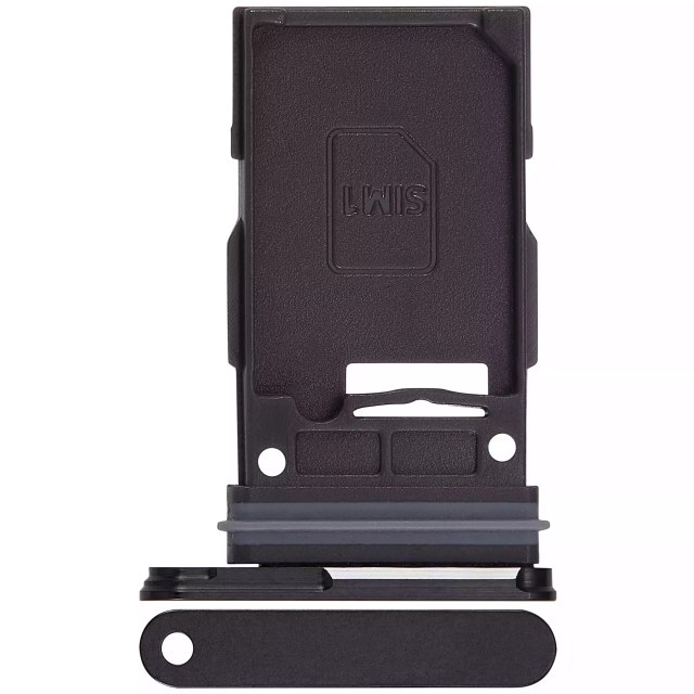 Carrellino SIM singola per Samsung Galaxy S24 5G / S24 Plus 5G (Onyx Nero)