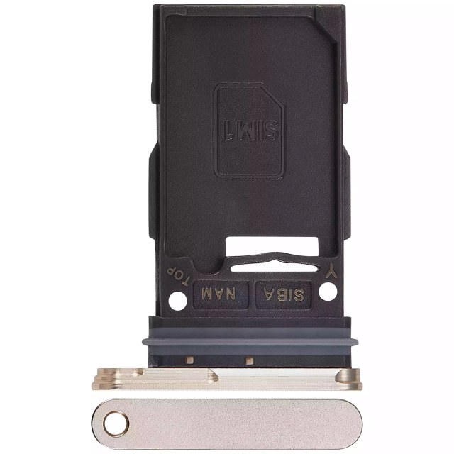 Carrellino SIM singola per Samsung Galaxy S24 5G / S24 Plus 5G (Amber Giallo)