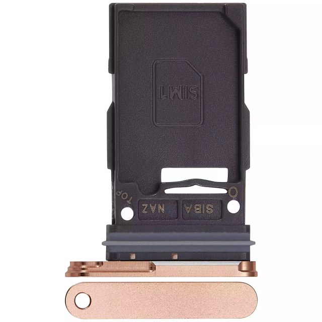 Carrellino SIM singola per Samsung Galaxy S24 5G / S24 Plus 5G (Sandstone Arancione)