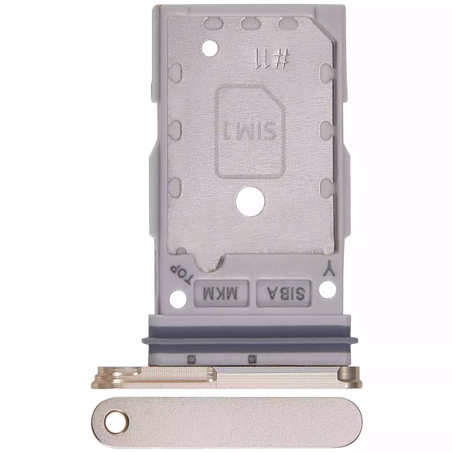 Carrellino doppia SIM per Samsung Galaxy S24 5G / S24 Plus 5G (Amber Giallo)