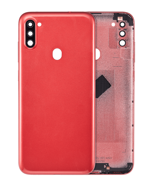 Cover posteriore con Vetro fotocamera per Samsung Galaxy A11 (A115 / 2020) (International Version) (Rosso)