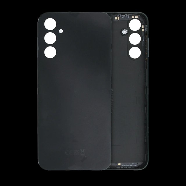 vetro cover posteriore per Samsung Galaxy A14 5G (A146 / 2023) (Service Pack) (Nero)