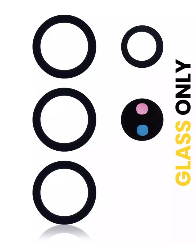 Lente fotocamera posteriore (solo vetro) con adesivo per Samsung Galaxy S24 Ultra 5G (4 set pezzi) (tutti i colori)