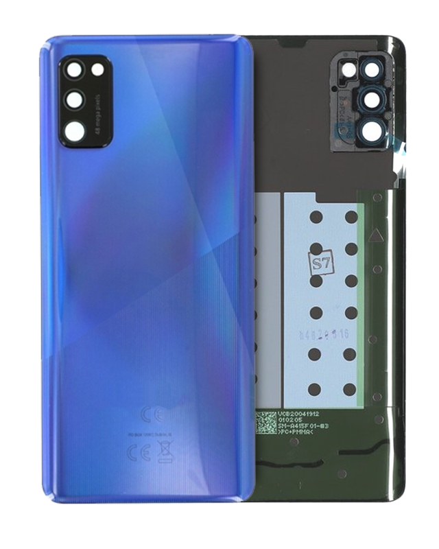 vetro cover posteriore con Vetro fotocamera per Samsung Galaxy A41 (A415 / 2020) (Service Pack) (Prism Crush Blu)