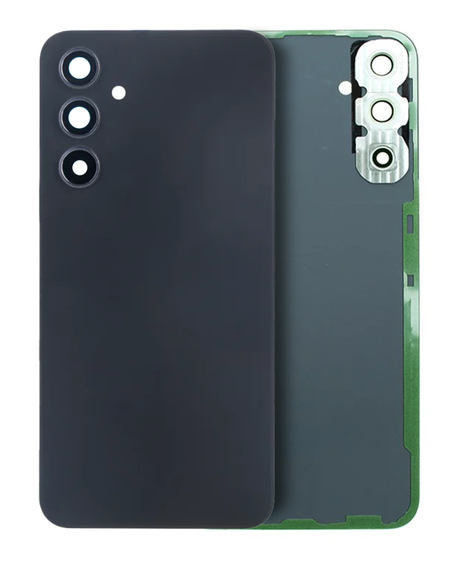 vetro cover posteriore con Vetro fotocamera per Samsung Galaxy A34 5G (A346 / 2023) (Service Pack) (Nero)