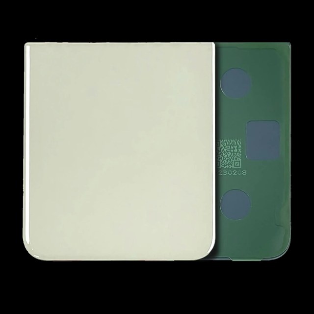 Bottom vetro cover posteriore per Samsung Galaxy Z Flip 5 (Service Pack) (Giallo)
