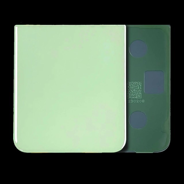 Bottom vetro cover posteriore per Samsung Galaxy Z Flip 5 (Service Pack) (Verde)