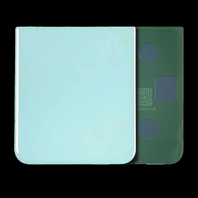 Bottom vetro cover posteriore per Samsung Galaxy Z Flip 5 (Service Pack) (Blu)
