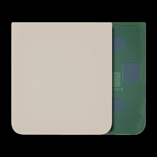 Bottom vetro cover posteriore per Samsung Galaxy Z Flip 5 (Service Pack) (Cream)