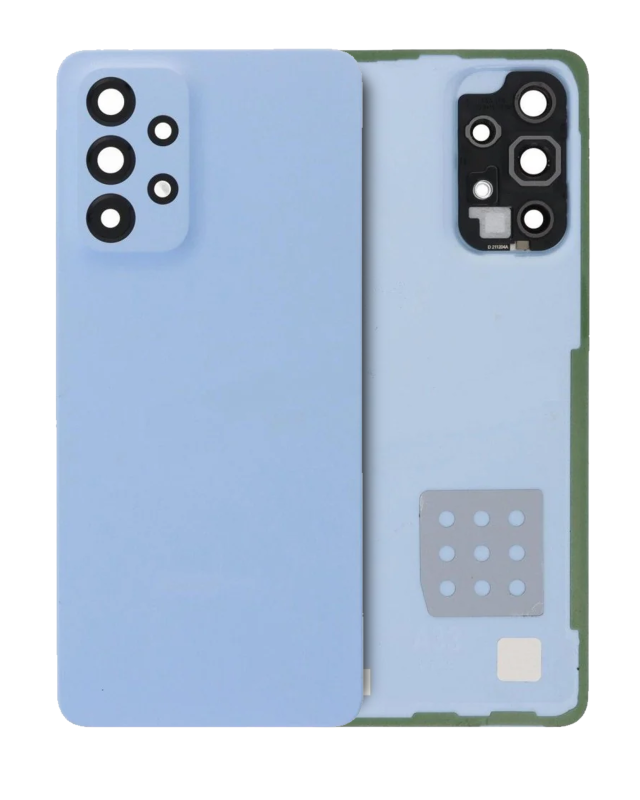 vetro cover posteriore con Vetro fotocamera per Samsung Galaxy A33 5G (A336 / 2022) (Service Pack) (Blu)