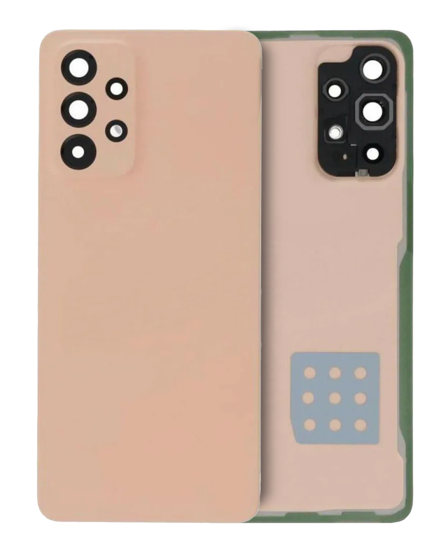 vetro cover posteriore con Vetro fotocamera per Samsung Galaxy A33 5G (A336 / 2022) (Service Pack) (Peach)