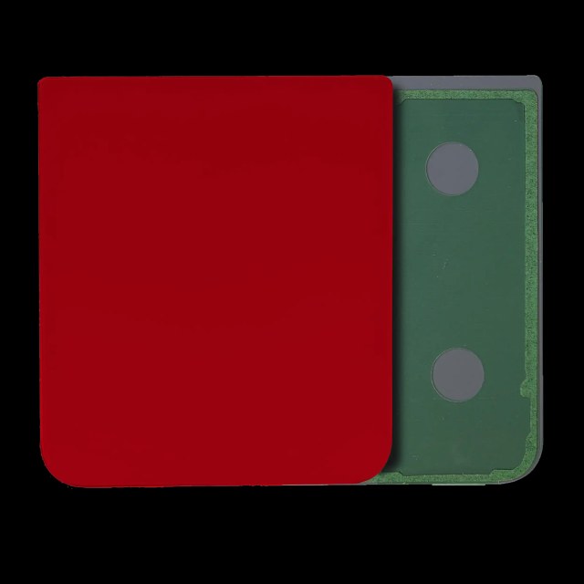 Bottom vetro cover posteriore per Samsung Galaxy Z Flip 4 (Service Pack) (Rosso)