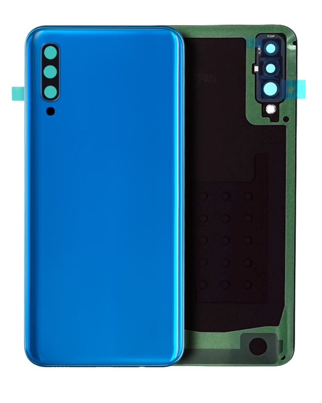vetro cover posteriore con Vetro fotocamera per Samsung Galaxy A50 (A505 / 2019) (Service Pack) (Blu)