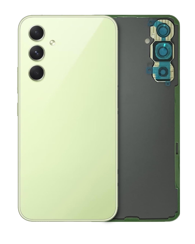 vetro cover posteriore con Vetro fotocamera per Samsung Galaxy A54 5G (A546 / 2023) (Service Pack) (Lime)