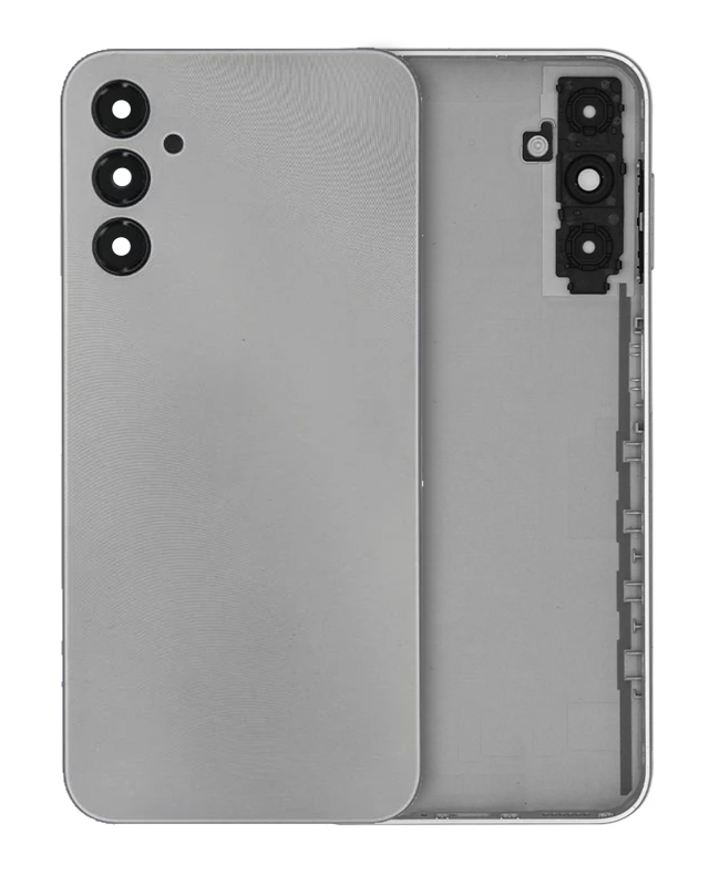vetro cover posteriore con Vetro fotocamera per Samsung Galaxy A14 4G (A145 / 2023) (Service Pack) (Argento)
