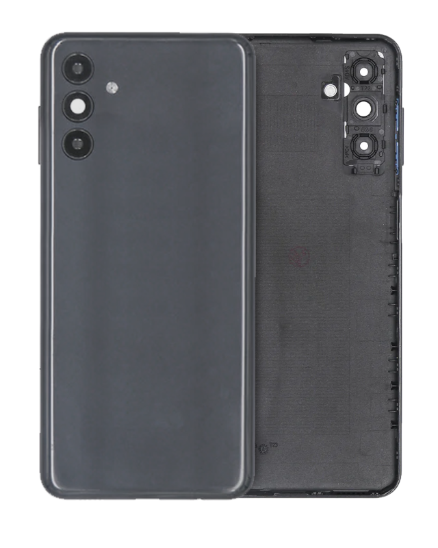 vetro cover posteriore con Vetro fotocamera per Samsung Galaxy A04s (A047 / 2022) (Service Pack) (Nero)