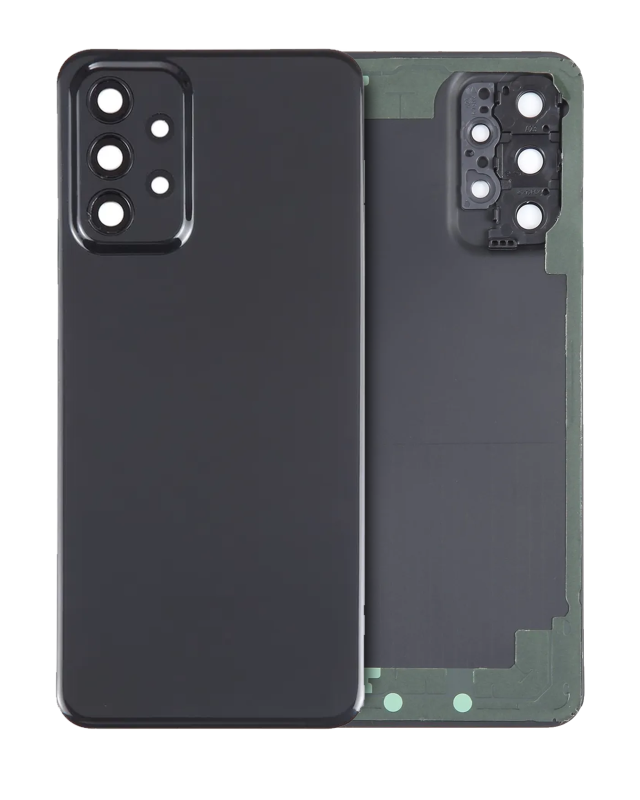 vetro cover posteriore per Samsung Galaxy A23 5G (A236 / 2022) (Service Pack) (Nero)
