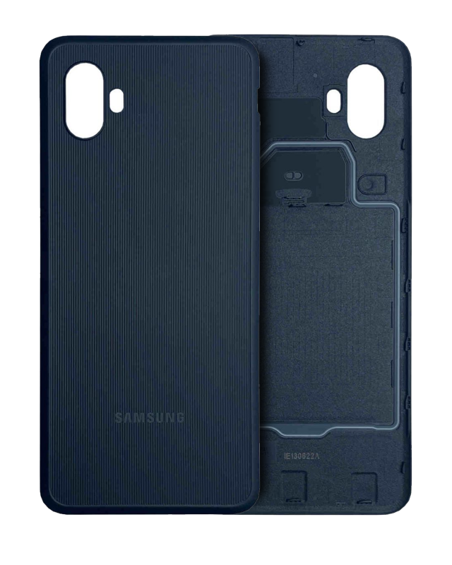 vetro cover posteriore con Vetro fotocamera per Samsung Galaxy Xcover 6 Pro (Service Pack) (Nero)