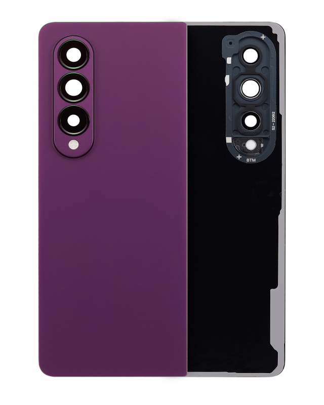 vetro cover posteriore con Vetro fotocamera per Samsung Galaxy Z Fold 4 (Service Pack) (Burgundy)