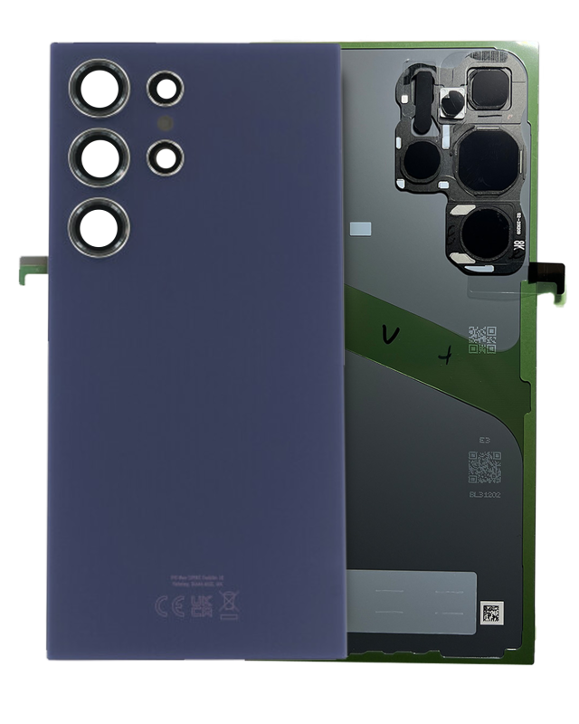 vetro cover posteriore con Vetro fotocamera per Samsung Galaxy S24 Ultra (Service Pack) (Titanio Violet)