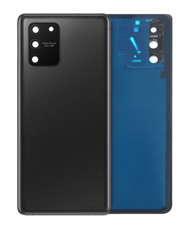 vetro cover posteriore con Vetro fotocamera per Samsung Galaxy S10 Lite (Service Pack) (Prism Nero)