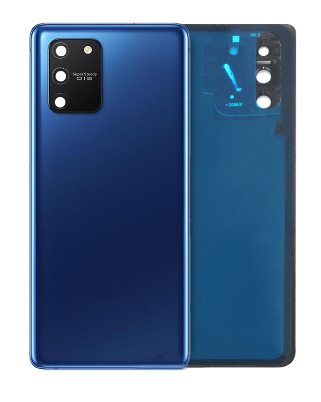 vetro cover posteriore con Vetro fotocamera per Samsung Galaxy S10 Lite (Service Pack) (Prism Blu)