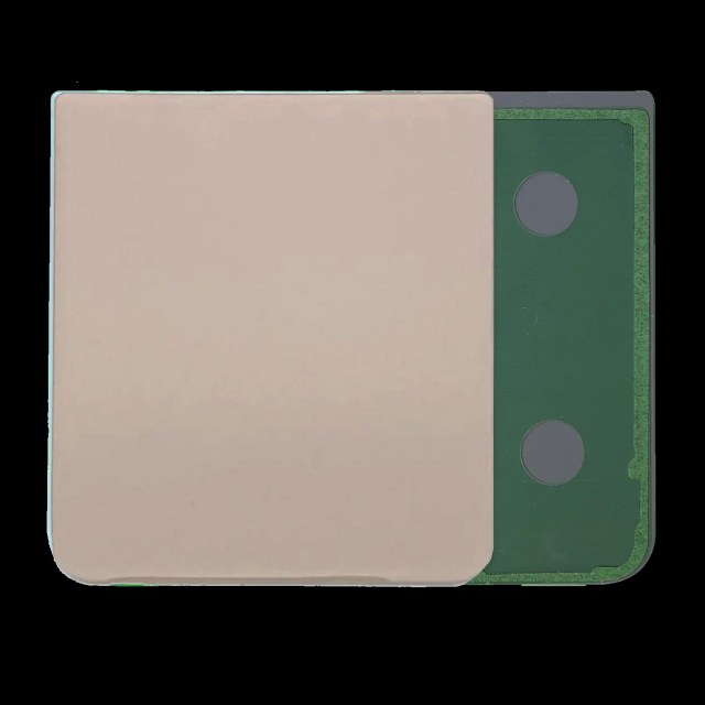 Bottom vetro cover posteriore per Samsung Galaxy Z Flip 4 (Service Pack) (Oro rosa)