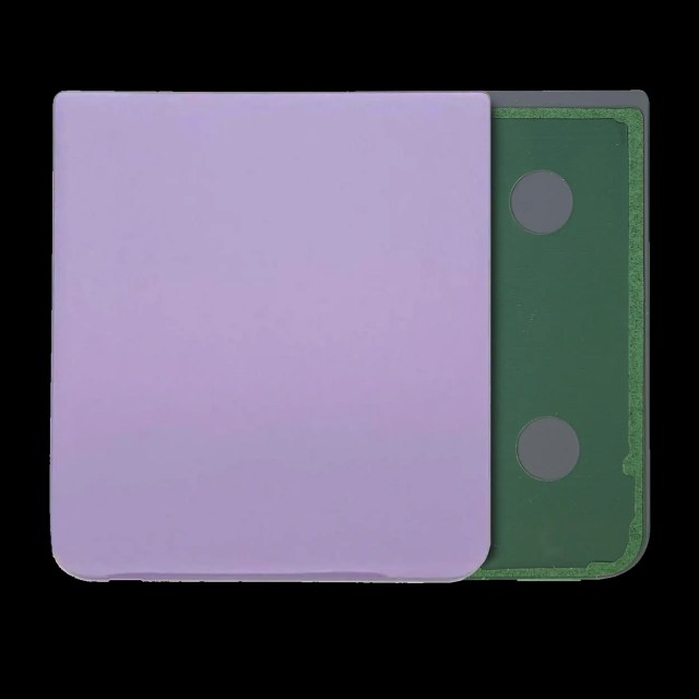 Bottom vetro cover posteriore per Samsung Galaxy Z Flip 4 (Service Pack) (Bora Viola)